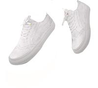 Agiyenna Sneakers Plates en Toile pour Femme Chaussures Légeres Confortables à Lacets pour Loisirs Randonnée Légère Extérieur Mode Unie Respirante Printemps-Été Chaussures de Sport Élégantes