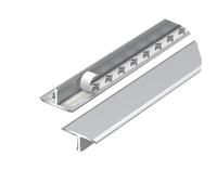 AGKANVCVNT Bande De Transition en Aluminium 90cm Long Barre Seuil De Porte, Profil De Transition Sol en T, Transition Facile Fixation, Largeur 1.5/2.2/2.5cm(Silver,3X L 90 x W 1.5CM)