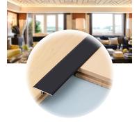 AGKANVCVNT Bande De Transition Sol Noir, Profilé en T, Bande De Recouvrement De Sol en Aluminium, Résistant À l'usure, Profil De Compensation pour Sols Stratifiés Et Parquets(Black)