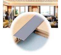 AGKANVCVNT Bande De Transition Sol Noir, Profilé en T, Bande De Recouvrement De Sol en Aluminium, Résistant À l'usure, Profil De Compensation pour Sols Stratifiés Et Parquets(Gray)