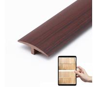 AGKANVCVNT Barre De Seuil Bande De Transition De Sol, Profilé en T PVC Blanc Noir Profil Rail De Transition pour Sols Stratifiés Et Parquets, Facile Fixation, 90cm Long(Amaranth,6 Pcs)