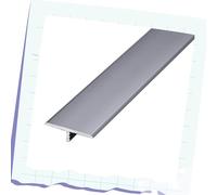 AGKANVCVNT Profil De Transition 15 20 33 40mm Largeur, Bande De Joint De Bordure De Sol, Barre De Transition en T, Transition De Seuil en Aluminium, 90cm Long(Iron Grey,33mm)