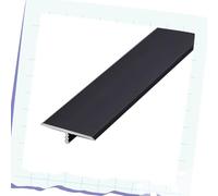 AGKANVCVNT Profil De Transition 15 20 33 40mm Largeur, Bande De Joint De Bordure De Sol, Barre De Transition en T, Transition De Seuil en Aluminium, 90cm Long(Black,33mm)
