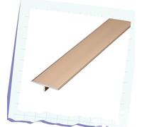 AGKANVCVNT Profil De Transition 15 20 33 40mm Largeur, Bande De Joint De Bordure De Sol, Barre De Transition en T, Transition De Seuil en Aluminium, 90cm Long(Titanium Gold,33mm)