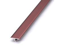 AGKANVCVNT Profilé en T, Profil Rail De Transition Plate, Bandes De Transition De Bordure De Sol en Aluminium, Baguette Recouvrement De Sol, Découpable(Red,L900 x W15mm)