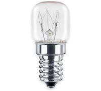 AGL Ampoule de four T22, E14, 15 W, 2400 K, 90 lm, 22 x 48 mm, jusqu'à 300 °C, transparente