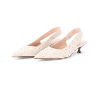 Agl, Femme, Chaussures, Beige, Taille: 41 EU Escarpins à Talon Chaton en Cuir