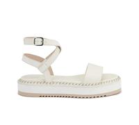 Agl - Sandales Plates Blanches pour l'Été - Femme - Chaussures - Blanc - Taille: 40 EU
