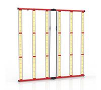 AGLEX 600W Lampes de Culture LED, Lampe Horticole Spectre Complet avec UV IR, Chaînage Pliable & Gradable, Lampe de Culture Style Barre pour Culture en Intérieur, Couverture Centrale 5x5 FT