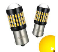 AGLINT 1156 P21W LED Ampoule BA15S 1141 7056 66SMD 12V 24V pour Voiture LED Arrière Clignotants Feux Lampe Ambre 2Pcs