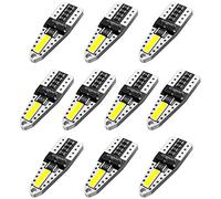 AGLINT Ampoule T10 LED CANBUS W5W 194 501 168 2825 2SMD pour Voiture LED Intérieur Lumière Dôme Carte Côté Porte Plafonnier Feux de Plaque D'Immatriculation 6500K Blanc 10PCS