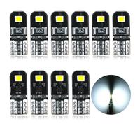 AGLINT Ampoules T10 LED CANBUS Sans Erreur 12V Blanc Pas De Polarité Conçu W5W 194 501 168 Wedge Intérieur De Voiture Lumière Dôme Porte Côté Coffre Plafonnier Plaque D'immatriculation 10Pcs