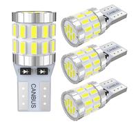 AGLINT Ampoules T10 LED CANBUS W5W 501 194 168 30SMD Super Lumineux 12V pour Voiture LED Éclairage Intérieur Dôme Porte Côté Coffre Plafonnier Plaque D'immatriculation Position Lumière 6500K Blanc