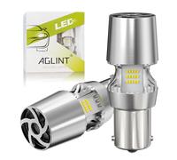 AGLINT P21W LED Ampoule CANBUS Sans Erreur Anti-Hyper Flash 1156 BA15S 382 12V 54SMD pour Voiture LED Feu de Recul DRL Feux de Jours Freinage Clignotant Arrière de Brouillard 6500K Blanc 2Pcs