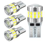 AGLINT T10 LED Ampoules CANBUS W5W 501 194 12V 24V pour Voiture LED Intérieur Dôme Porte Côté Coffre Plafonnier Éclairage Plaque D'immatriculation Position Lumière 6500K Blanc 4Pcs