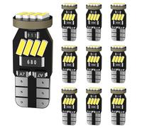 AGLINT T10 W5W LED Ampoule Blanc 6500K 501 194 168 12LEDs 12V Remplacement pour Voiture Intérieur Lumière Dôme Côté Plafonnier Coffre Porte Plaque D'immatriculation 10Pcs