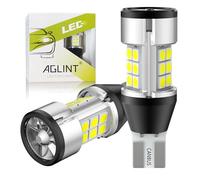 AGLINT T15 W16W LED Ampoule CANBUS Anti-Hyper-Flash 4000LM 18SMD 921 912 avec Ventilateur pour Voiture LED Feux de Recul Sauvegarde Inversée Jour Stationnement Lumière 12V Blanc 2PCS