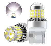 AGLINT T20 W21W LED Ampoules 7440 992 57SMD Super Lumineuses 12V 24V pour Voiture Feu de Recul DRL Feux de Jours Clignotants Frein Stationnement Feu Arrière Lampe 6500K Blanc 2Pcs