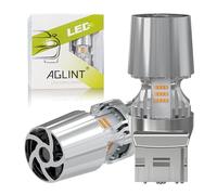 AGLINT W21W 7440 T20 LED Ampoule CANBUS Sans Erreur WY21W 7441 7444 Ampoules Anti-Hyper Flash 12V Remplacer pour Voiture LED Clignotants Avant et Arrière Jaune Ambre 2PCS