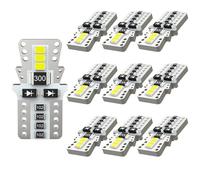 AGLINT W5W T10 LED Ampoule CANBUS Sans Erreur 6SMD 194 501 168 12V pour Voiture LED Éclairage Intérieur Dôme Coffre Porte Plafonnier Lecture Plaque D'immatriculation 6500K Blanc 10Pcs