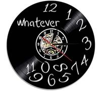 AGlitw Horloge Murale en Vinyle, Peu Importe si Je suis en Retard, Horloge Murale pour Disque Vinyle, Horloge Murale rétro de décoration intérieure, ne vérifie Pas Les Cadeaux