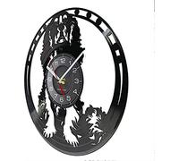 AGlitw Pendule Murale De Cavalier King Charles Spaniel Chien Horloge Murale Cavalier Wall Art Chien Race Carlin Chien Disque Vinyle Horloge Chien Amant Pendaison De Crémaillère Cadeau