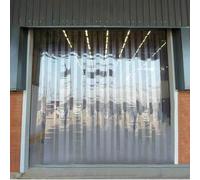 AGLZWY Rideau À Lanières PVC, Rideau Porte Isolant 90 x 210 cm | Transparent Imperméable rideau laniere plastique Convient aux entrepôts usines et supermarchés chambre froide (90x210cm)