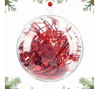 AGM 20PCS Boules de Noël 10cm Transparentes à Remplir, Boules Acrylique de Décoration, Idéal pour Arbres de Noël, Fête, Vacances de Noël, Mariage