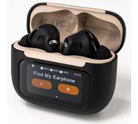 AGM Buds 9 Écouteurs Bluetooth avec Boîtier Écran Tactile, ANC, Bluetooth 5.4, Micro ENC, HiFi Stéréo, 24H Autonomie, IPX4 Étanche, Noir