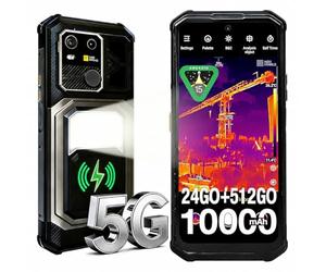 AGM G3 Pro Smartphone Robuste 5G Caméra Thermique,Android 15 | 12+12 Go de RAM+512 Go de ROM｜10000 mAh｜6,72 pouces FHD + 120 Hz｜double SIM ｜IP68｜NFC｜OTG｜GPS｜Face ID｜Smartphone Incassable