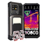 AGM G3 Pro Smartphone Robuste Caméra Thermique (512 x 384 25 ips) Etanche Résistant Aux Chutes 12 Go RAM + 512 Go Stockage Haut-Parleur Puissant 116dB lampe Camp Chargement Sans fil 10000 mAh Batterie