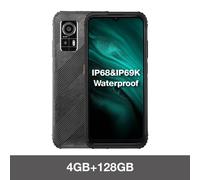 AGM H6 Lite Téléphone Portable incassable,4GO+128GO Noir