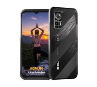AGM H6 Telephone Portable Incassable, Ultra-Fin Smartphone Android 13, IP68 Étanche,8(4+4) Go+128Go,Ecran 6.56" HD+, Caméra 50MP, 4900mAh, 4G Double SIM/NFC/GPS/OTG, Téléphone Robuste Noir
