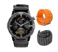 AGM Legion Pro Montre Connectée Militaire Homme avec 4 Bracelets, GPS & Cartes Hors Ligne, Appels Bluetooth, 5ATM Étanche, Smartwatch Sport Robuste pour Android iOS