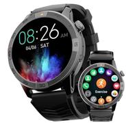AGM Legion Pro Montre Connectée Style Robuste,Écran 1,43" HD AMOLED,5ATM | Plus de 100 Modes Sportifs｜Moniteur de Fréquence Cardiaque｜Moniteur de Sommeil｜Montre Connectée D'extérieur