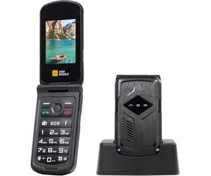 AGM M10 Téléphone à Clapet Robuste Compatible 4G IP68 / IP69K/MIL-STD-810H