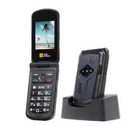 AGM M10 Téléphone Portable Senior 4G à Clapet, Robuste IP68 Étanche Incassable, Grandes Touches, Haut-Parleur 98dB, Double SIM, Débloqué, Numérotation Rapide, Noir