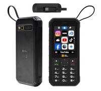 AGM M11 Station de Charge 4000mAh & Téléphone Extérieur 4G, Câble de Secours Intégré au Boîtier, Routeur Mobile 10 Appareils, Norme Militaire IP69K, Clavier Large, Apps Cloud, Noir