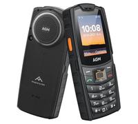 AGM M6 SE Téléphone portable d'extérieur sans contrat, robuste, écran couleur de 2,4 ", grande police et grand bouton, batterie 1500 mAh 48 Mo + 128 Mo, étanche (IP68/IP69K), double SIM 4G, téléphone