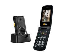 AGM M8 4G Flip Telephone Portable Senior avec Grandes Touches | Robuste Étanche IP68｜SOS｜Appel en Un Clic｜Compatible avec Les Aides Auditives｜104db｜Double SIM｜Telephone Portable Incassable