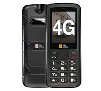 AGM M9 4G Téléphone Portable Senior Débloqué avec Grandes Touches | Robuste Étanche IP68 | Double SIM | Numérotation Rapide | Ergonomique | Téléphone Incassable Pas Cher Écran 2,4 Pouces Noir