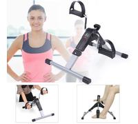 AGM® Mini Vélo d'Appartement à Pédale Pliable pour Entraîner Bras Jambes Pédalier Vélo d'Exercice