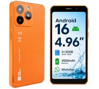 AGM Note N2 Mini Téléphone, Android 16, 4,96" Whatsapp 3+32Go IP54 3000mAh