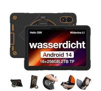 AGM PAD P2 Active Outdoor Tablette Android 14 (2024) avec étui, support rotatif à 360° avec étui, bandoulière 16 (8+8) Go + 256 Go, écran FHD 11", 50 MP + 8 MP, double SIM 4G/5G