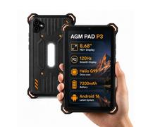 AGM PAD P3 Tablette robuste 4G 8,68'' Tablette 4G compacte et résistante avec écran de 8,68 pouces à 120 Hz, Android 16, batterie de 7 200 mAh, eSIM