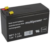 AGM Plomb Accumulateur 12V 7,2Ah Compatible FM1270 12V 7Ah 20HR MP 4,8mm