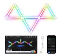 AGM Smart RGB Modulaires Light, 16 Millions de RGB Couleurs, APP Controllo + Music Mode, Bande lumineuse LED Wi-Fi et Bluetooth, Veilleuse D'ambiance pour Salon Chambre ou Bureau Gaming