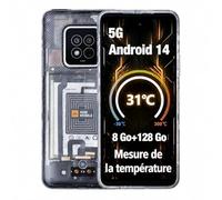 AGM X6 Smartphone Robuste 5G D'extérieur avec Capteur de Température