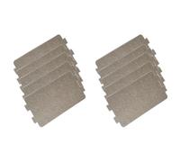 Agmoctz 10 Pièces épaissi Guide d'onde Pièces de Rechange Accessoires Capuchon Four à Micro-Ondes Feuille de Couverture Universelle Réparation Mica Plaque