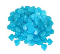 Agmoctz 100 PièCes Brillent dans la Pierre Sombre, Pierre Lumineuse DéCorative pour AlléEs ExtéRieures, Jardins, AlléEs ou Aquarium